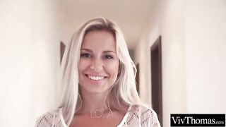 two super hot lesbos are about to make love with each other, for the first time