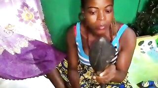 African movie scene from home