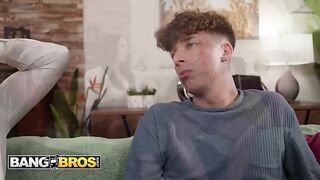 BANGBROS - Ivy Ireland Moans Loudly While Taking Her Stepson’s Big Penis In Her Tight Booty