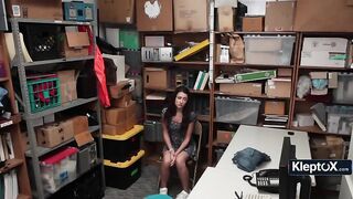 Caught On Tape Shoplifting This playgirl Undresses For The Officer To Escape Arrest