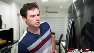 Lustful teen swallowed massive ramrod and hot stepsis enjoyed rough sex after deepthroat training