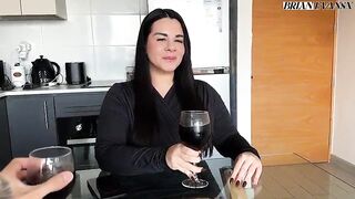 Busty Argentina Juli Villafaine screws on her first date with Brian Evansx on the daybed