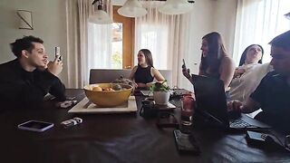 2 stepsis sharing their step daddy's BIGGEST cock!