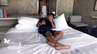 Sneaky /vacation Sex with sexy blonde Tiffani Madison and Max Fills