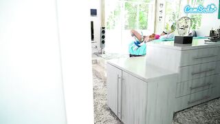 Stepsister Caught Masturbating Thinks She Is Fucking Her Boyfriend