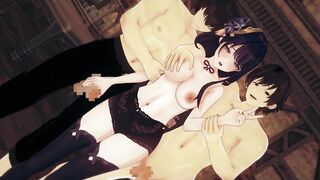 【Genshin Impact Raiden Shogun #03】group sex 3D Comics Animation.(Fingering,handjob,fellatio-sex,sex)