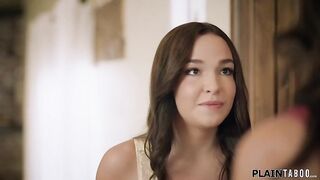 Busty teen Rissa May returns home after leaving her big boobs stepmom Reagan Foxx alone with her creep stepdad and stepbrother.Things have changed now!