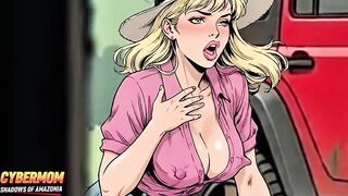 Jungle Gas Station: A Black Pump for a White Wife. Cartoon BBC Wife Cuckold