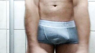 Hawt bastard banging until he comes - homo semen flow