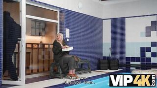 The Pool party takes an unexpected turn when a Lewd Hotty sees that Knob