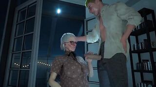 old woman fucked hard by a young dude