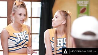 Pervy Coachs Butt Screwed two SMALL CHEERLEADERS!