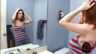 Sexy Redhead MILF Takes two Schlongs Deep in Her Ass and Gets a Giant Facial