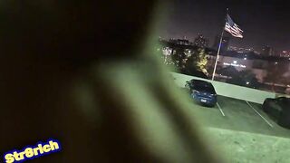 downtown Houston with a Ebony freak say she like bbc in her pussy