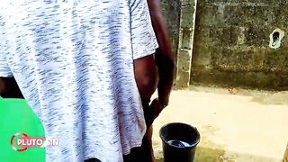 Sexy Ebony Local Ashawo in Short Mini Skirt is Hungry for Black Dong Big Dick