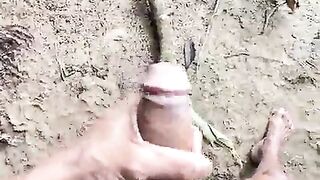 A sexy beauty went to pee and noticed a stranger watching and masturbating, so she decided to aid.