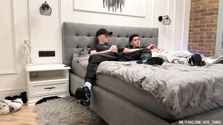 two friends jack off together