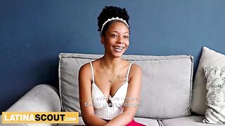 I watched this cute AFRO LATINA student drop her BF in a second when I pulled out my schlong