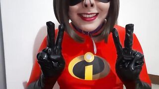 Cute Trans Elastic Wench Giving a Oral-sex-job to BBC and Eating Cum after Deepthroat wearing a S&M Nosehook