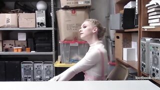 Backroom Thief Pays Freedom With Strip And Oral-sex