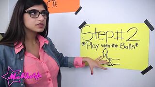 MIA KHALIFA - Shlong-Sucking Queen Mia Khalifa Leads Valentina Vega Through A Hands On Oral-sex-job Tutorial