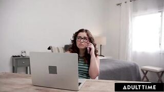 ADULT TIME - Sexually excited Leana Lovings Skips Studying When Sexy Fresh StepCousin Shows Up & Wishes To Screw