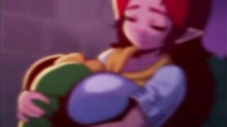 Zelda's whore shows us her twat in a mega fuck Anime Animation