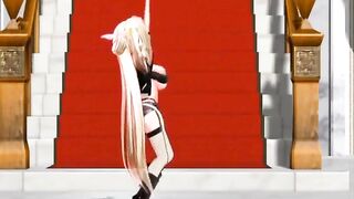 [CG MMD] Golden-haired Ariane Cevaille Breast Expansion Dance (120 FPS) by Silo9