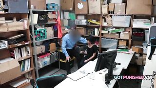 Boyfriend Leaves Behind Girlfriend - Officer Fucks Teen For Stealing