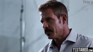 Mature stepdad sets stepsons fake teen GF straight with big dong