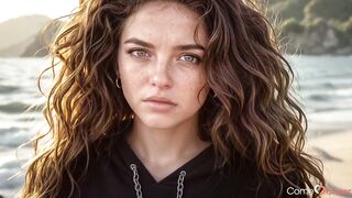Athletic Copper-Haired Doxy with Smoky Eyes and Thick Haunches in Black Cropped Hoodie – Medium Perky Boobs and Firm Ass Begging to Be Drilled Hard[AI]