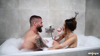 Layla Scarlett Gets Both Holes Stuffed by Xander Corvus in the Baths