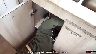 two Horny Fitness Cuties Let Plumbers Use Their Holes as Payment