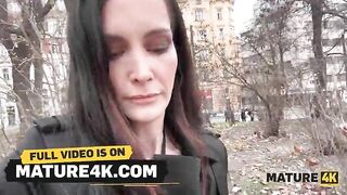 MATURE4K. A Mistress in Latex Lingerie loves Riding a young Weenie
