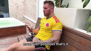 Rough Anal-Sexually excited delivery angel ends up with her ass torn to shreds and dripping with cum from a French chap's biggest knob.