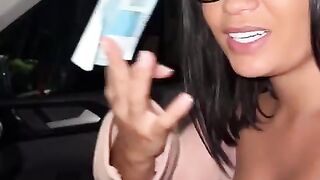 Fortunate Uber driver drilled a hawt honey without a jo-bag and even got a 100 reais tip.