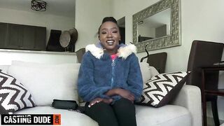 This SKINNY EBONY TEEN swore she was the wonderful angel at home... moaned on my COCK til she creamed