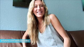 Sexy Golden-haired Bestfriend Helps you Forget About Your Breakup - Addison Vodka, Alex Adams