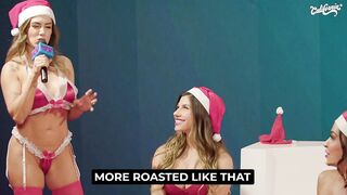 Hot Christmas party with naughty lesbians