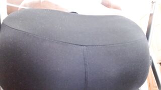 Ass in Yoga Pants and G-string