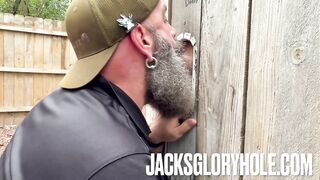 Frat Buddy Needed a Lunchtime Gloryhole Release - BIG LOAD