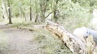 Dogging wife banged by grand-dad in woods