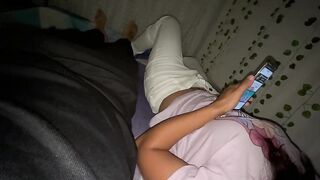 POV: Stepdaughter seduces her new stepfather and ends up having sex at home! It's become a habit!