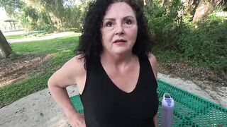 Lady in the Park Gets Stranger Knob