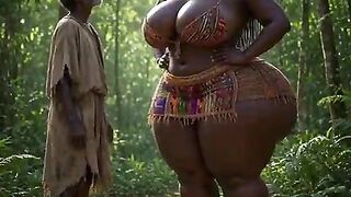 african ebony [ AI Episode ] sexy twin sister banged raw by a black trans nigerian teen big tits lady in a village poor house. sex positions: doggy style, oral-job bj kissing, oral sex, missionary