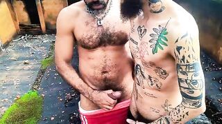 Bareback sex on the farm. My gay cousin letting his ass loose.