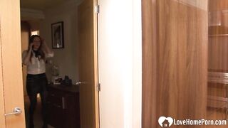 Housewife gets screwed by her son's almost any wonderful friend