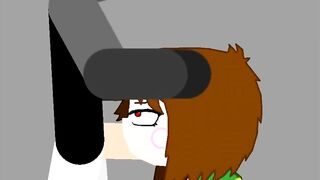 Undertale Chara Gives BJ and get anal