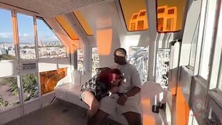 Uncensored sex in the street, BBC bangs a rich Colombian redhead and ejaculates in her mouth
