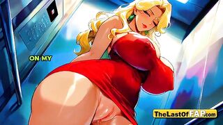 Stuck in Elevator with My Hawt Neighbor… He Filled My Married Cunt Full of Cum